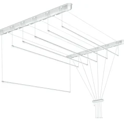 Tørrestativer|Tørrestativ m/snoretræk lofthængt 150 x 51 cm