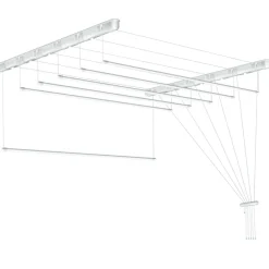 Tørrestativer|Tørrestativ m/snoretræk lofthængt 120 x 51 cm