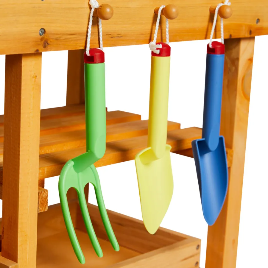 Nordic Play Legetøj|Udekøkken m/tilbehør træ 77 x 32 x 95 cm -
