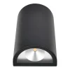 Udendørslamper|Udendørs væglampe LED aluminium/glas sort