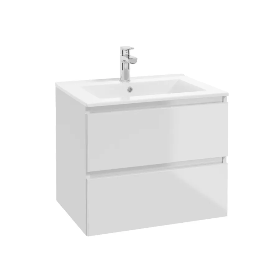 REN Badeværelsesmøbler|Underskab Deluxe 60 cm - blank hvid