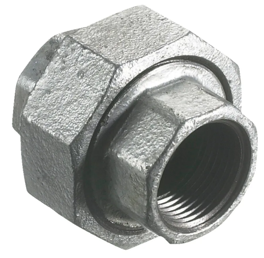 Galvaniserede|Union galvaniseret 1/2" - muffe/muffe