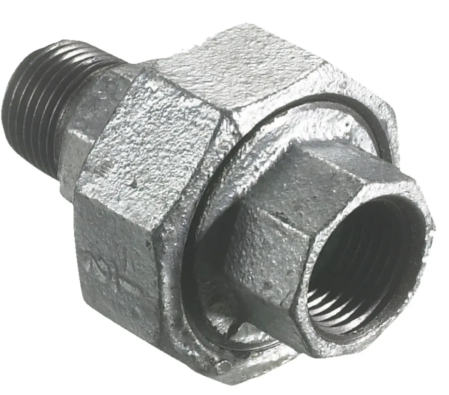Galvaniserede|Union galvaniseret 1/2" - muffe/nippel