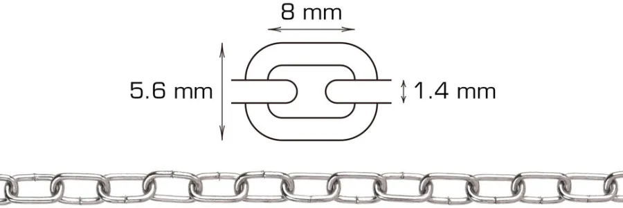 HOME it Kæder & Wirer|Urkæde Ø1,4 mm x 2 meter