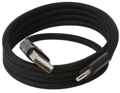 PhoneFood Lyd & Tilbehør Til Mobiltelefoner|Kabler & Adaptere|USB-A til USB-C magnetisk kabel 1 meter sort