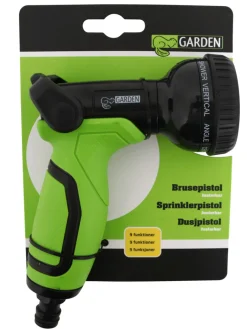 Garden® Koblinger & Sprøjtepistoler|Vandingspistol med 9 sprayfunktioner -