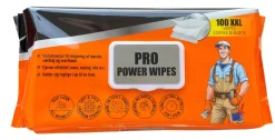 Pro Power Rengøringsartikler|Personlig Pleje|Vådservietter ekstra store 100 stk. -