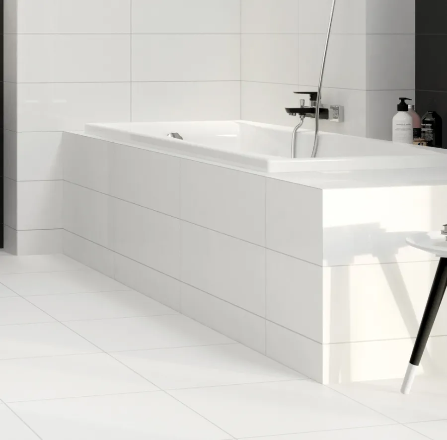 Cersanit Fliser & Klinker|Vægflise blank hvid 20 x 60 cm Hvid blank