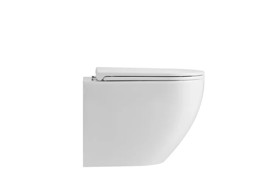 Toiletter|Væghængt toilet rund m/Vortex skyl - hvid