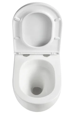 Toiletter|Væghængt toilet rund m/Vortex skyl - hvid