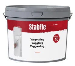 Stabile® Vægmaling|Vægmaling 10 9 liter - Hvid
