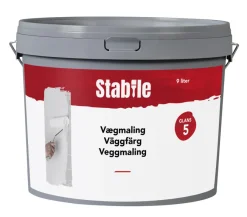 Stabile® Vægmaling|Vægmaling 5 modehvid 9 liter - Modehvid (NCS-kode s1002-y20r)