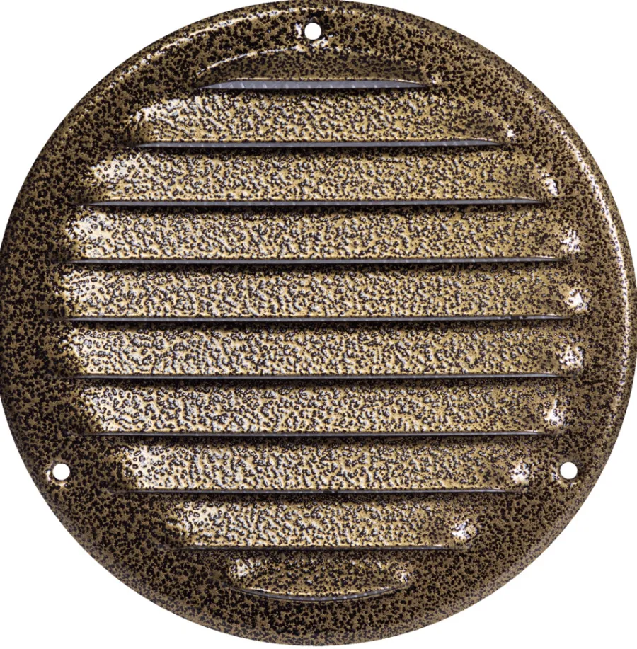 Ventilation|Vægrist med net Ø165 mm - metal antik