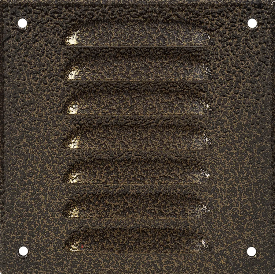 Ventilation|Vægrist med net 170 x 170 mm – metal Antik