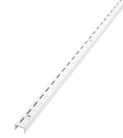 HOME it Vægskinner & Hyldeknægte|Vægvange t/Rack system 198 cm hvid