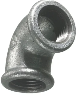 Galvaniserede|Vinkel galvaniseret 3/4" - muffe/muffe 90 gr.