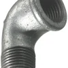 Galvaniserede|Vinkel galvaniseret 1/2" - muffe/nippel 90 gr.