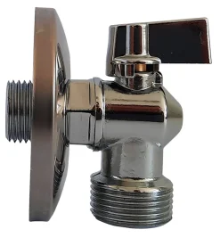 Haner & Ventiler|Vinkelventil 1/2" x 3/4" med kontraventil krom
