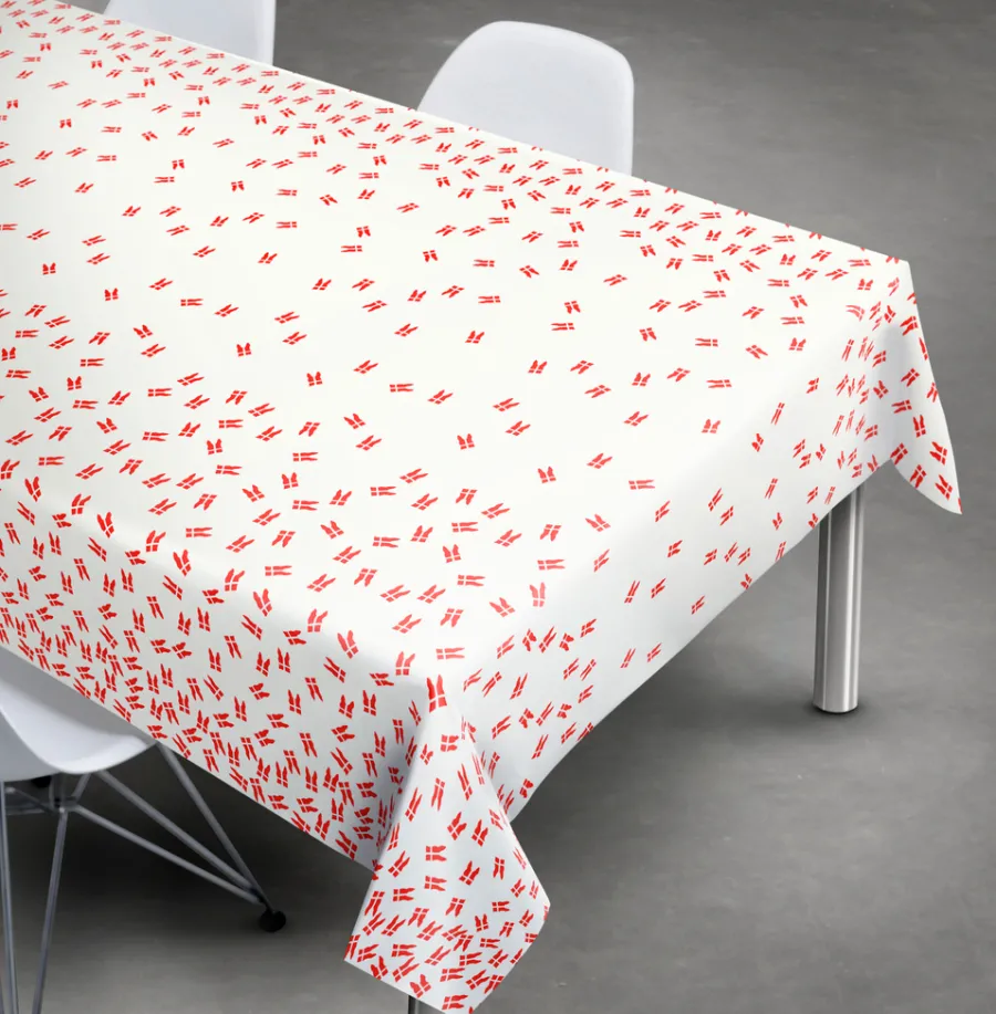 Pynt & Festudstyr|Boligindretning|Voksdug med flag 140 x 250 cm