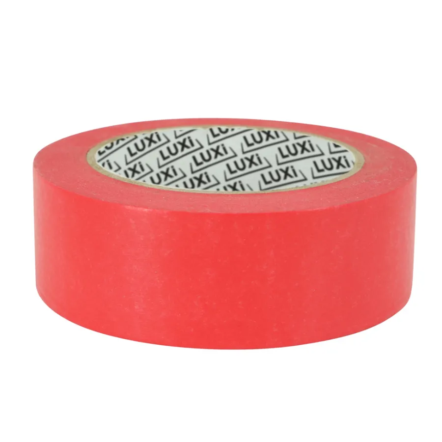 LUXI® Tape|Washi præcisionstape 38 mm x 50 m - rød. hvilket gør den nem at se under arbejdet