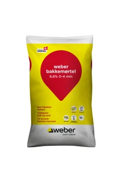 Weber Saint-Gobain Cement & Mørtel|Weber bakkemørtel 6,6% - 15 liter