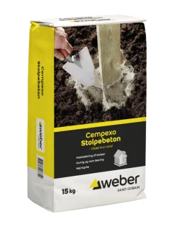 Weber Saint-Gobain Cement & Mørtel|Weber Stolpebeton 15 kg