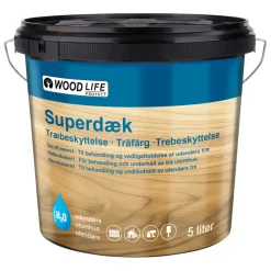 Woodlife Træbeskyttelse|Superdæk træbeskyttelse 5 liter Antracitgrå