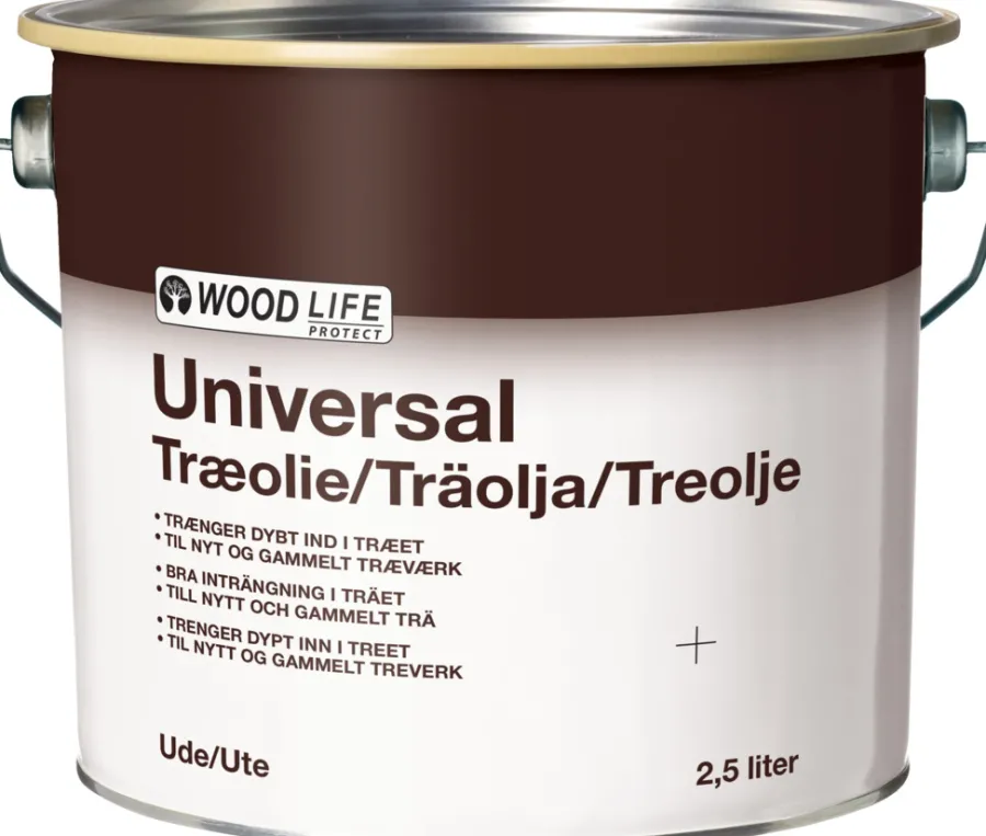 Woodlife Træolie|universal træolie 2,5 liter Klar